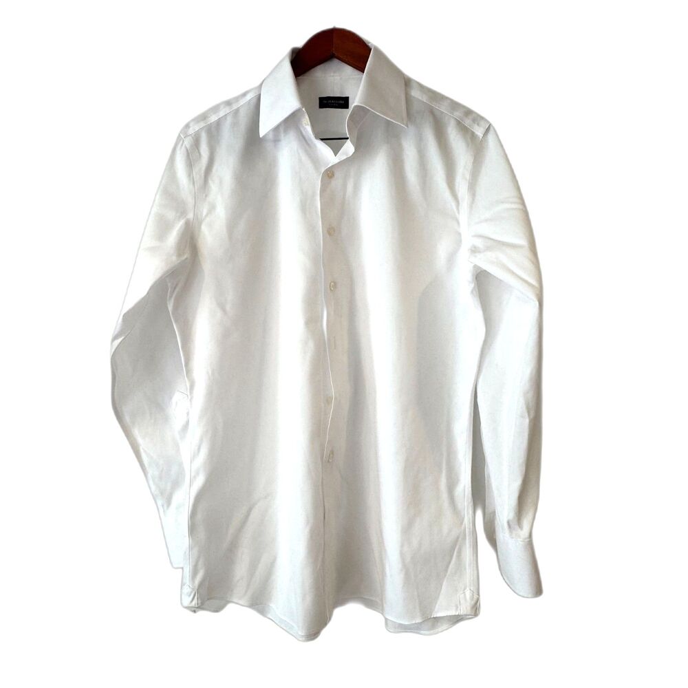 Proper Cloth White Men's Dress Shirt Non Iron Cotton Size 16 33/Sleeve